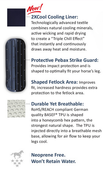 Professional's Choice Pro Performance Elite 2XCool Cross Country Front Boots